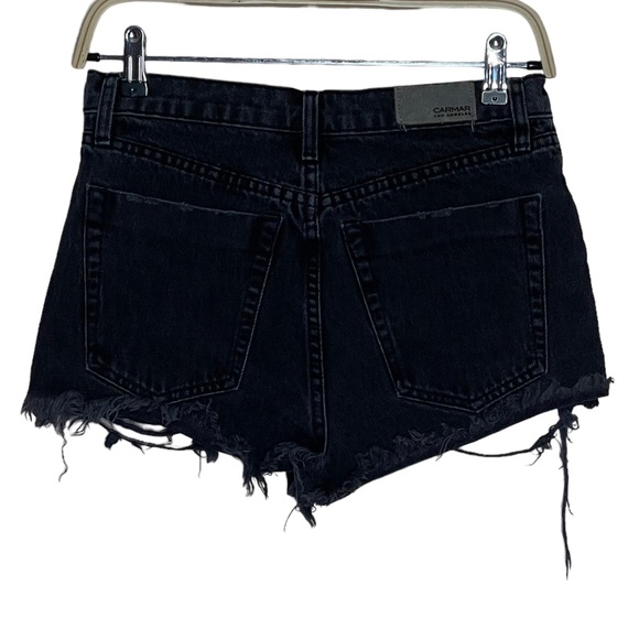 Carmar Distressed Size 26 Black Short Shorts - Picture 4 of 4